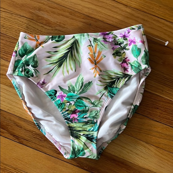 Kong Other - Kona Sol Floral High-Waisted Bikini Bottom